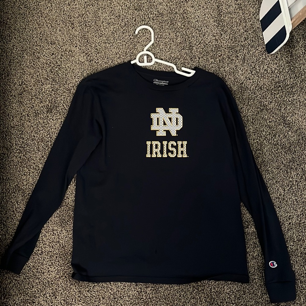 Navy blue champion long sleeve Noter Dame
